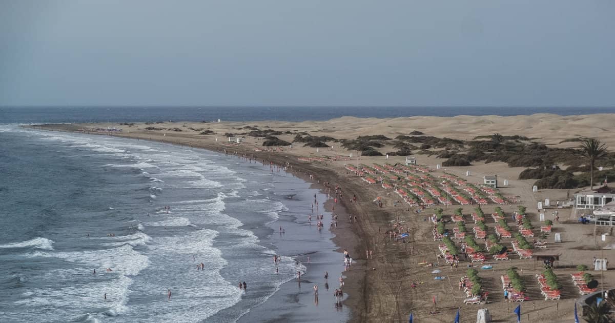 Playa del Inglés en Gran Canaria